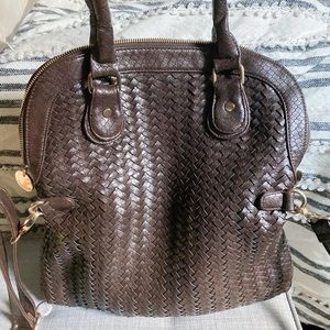 Floppy Woven Leather Bag